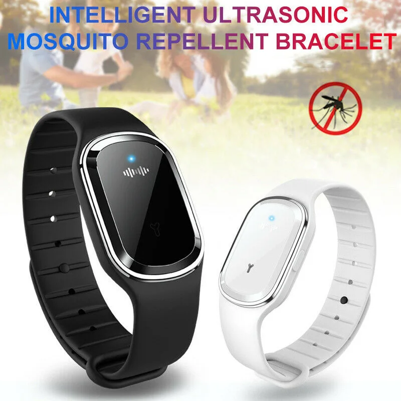 

Ultrasonic Mosquito Repellent Bracelet USB Charging Portable for Outdoor QJS Shop