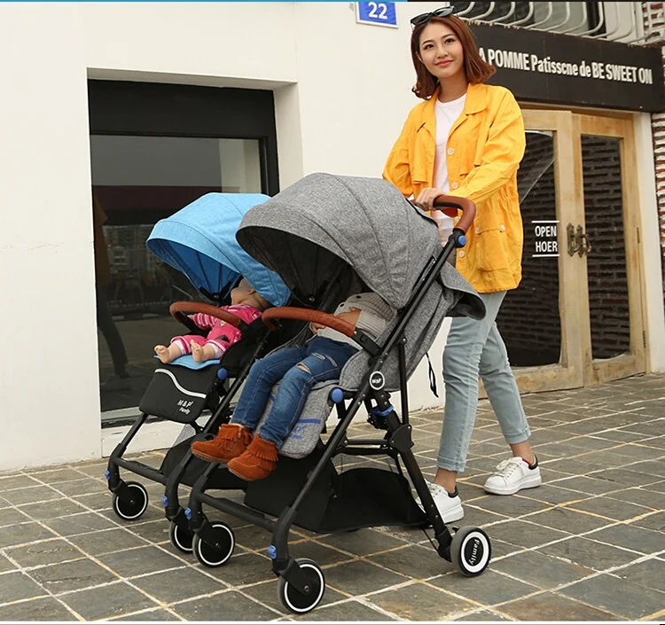 Twins Baby Stroller Activity & Gear folding lightweight twins stroller