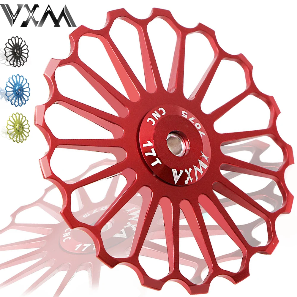 

VXM 17T Bicycle Rear Derailleur Jockey Wheel Road Mountain Guide Bike Ceramics Bearing Jockey Wheel Bicycle Accessories Parts