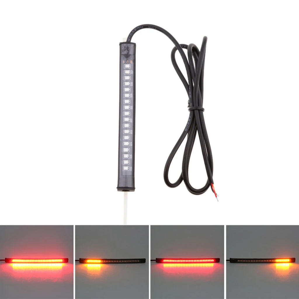 Motorcycle LED 39-41mm Fork Turn Signal Strip Kit Amber Lights LED Motorcycle Fork Turn Signal Kit