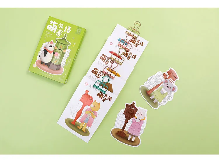30 листов/набор милые животные почтовый ящик открытка/поздравительная открытка/подарки на Рождество и год