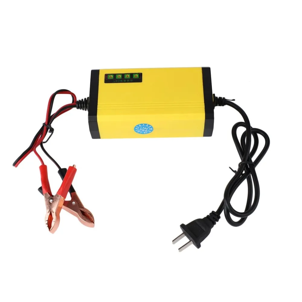

Mini Portable 12V 2A Car Battery Charger Adapter Power Supply Motorcycle Auto Smart Battery Charger LED Display