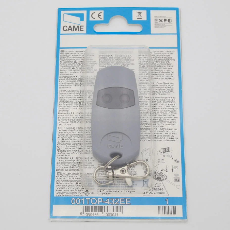 

CAME TOP432EE remote control 433,92Mhz 2 button transmitter high quality