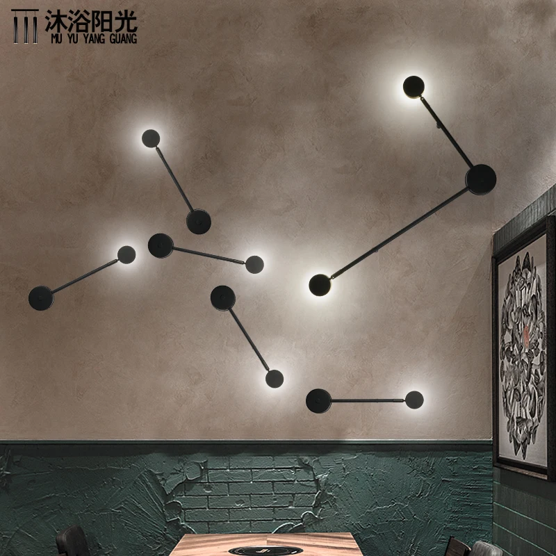 

Nordic Decorative Modern Simple Personality Circular Dining Light Aisle Corridor Industrial Wind Designer LED wall lamp 1077