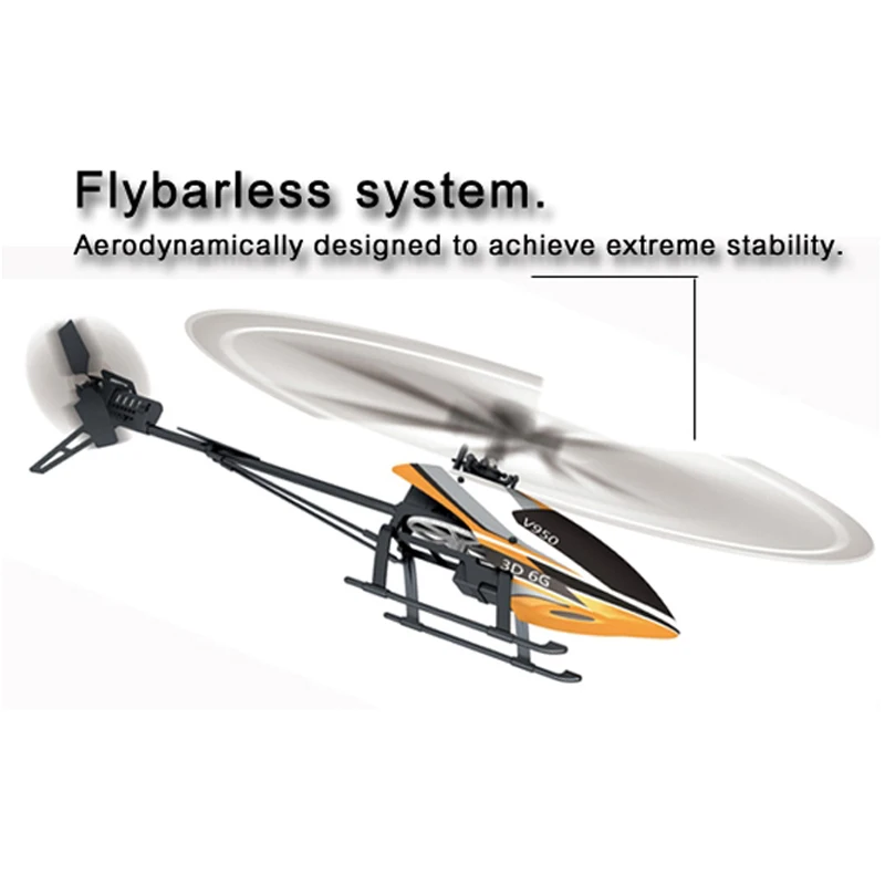 WLtoys V950 BNF 6CH 3D6G система Flybarless Big RC вертолет (без пульта дистанционного