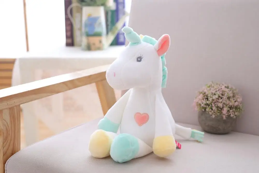 

2019 new 35cm unicorn plush toy baby toys to send children birthday gifts Halloween gifts home decor supplies