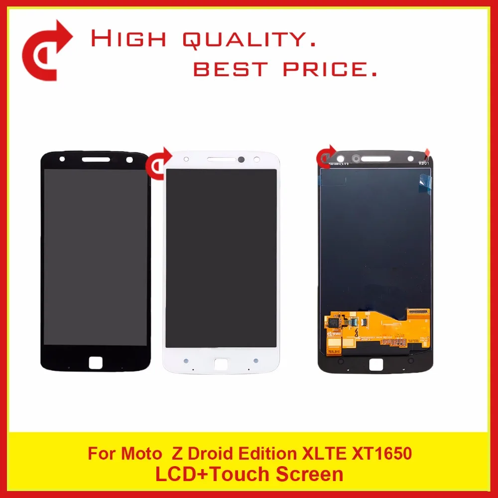 

10Pcs/Lot 5.5" For Motorola Moto Z Droid Edition XLTE XT1650 Full Lcd Display With Touch Screen Digitizer Assembly Complete