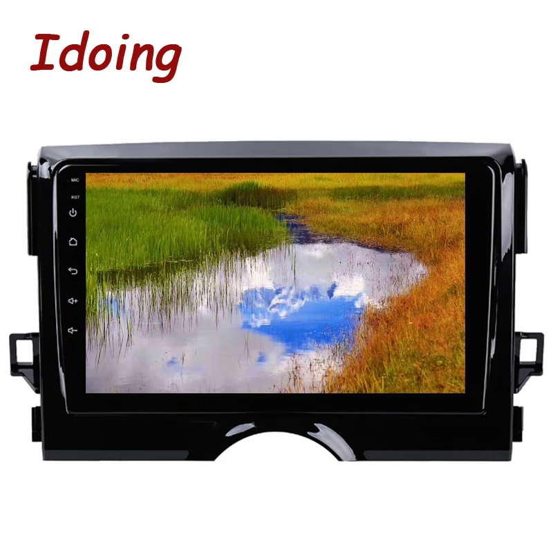 Sale Idoing 9"4G+64G 2.5D IPS Screen Octa Core 1 Din Car Radio Android 8.0 Multimedia Player Fit Toyota Reiz 2011-2016 GPS Navigation 3