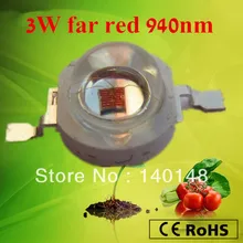 Высокая мощность 3 Вт Дальний Красный 940нм светодиодный чип. Оригинальные тайваньские чипы 50000 часов жизни-spon