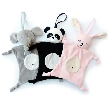 

Babies Plush Soothing Toys Security Hand Baby Toys Handkerchief Towel Brup Self-emotional Baby Care