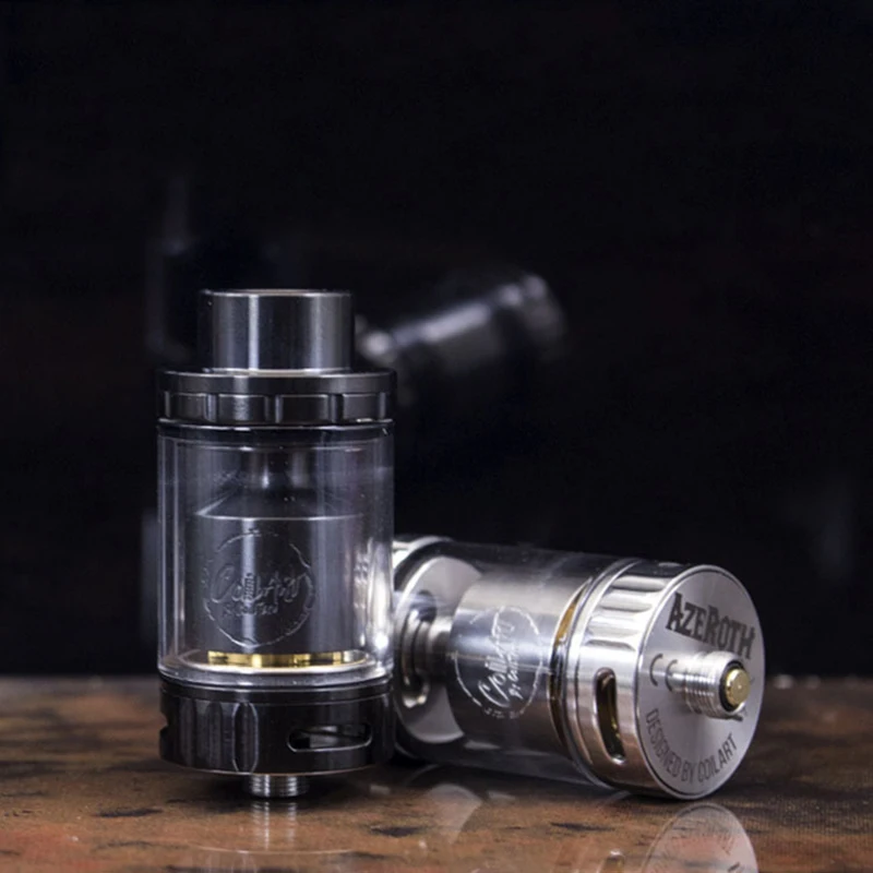 

Original CoilART AZEROTH RTA Tank Patented Triple Coil Deck 24mm Diameter 4.5ml Coil Art AZEROTH Electronic Cigarette Atomizer