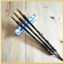 Лидер продаж традиционной китайской каллиграфии Кисточки Pen Set Большой Ближний Малый очередной сценарий каллиграфии перо Расчёски для волос 3 шт