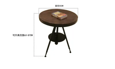 Луи мода небольшой круглый стол кофе стул простой свежий творческий гостиная спальня Чайный дом балкон Повседневная - Цвет: Table diameter 55