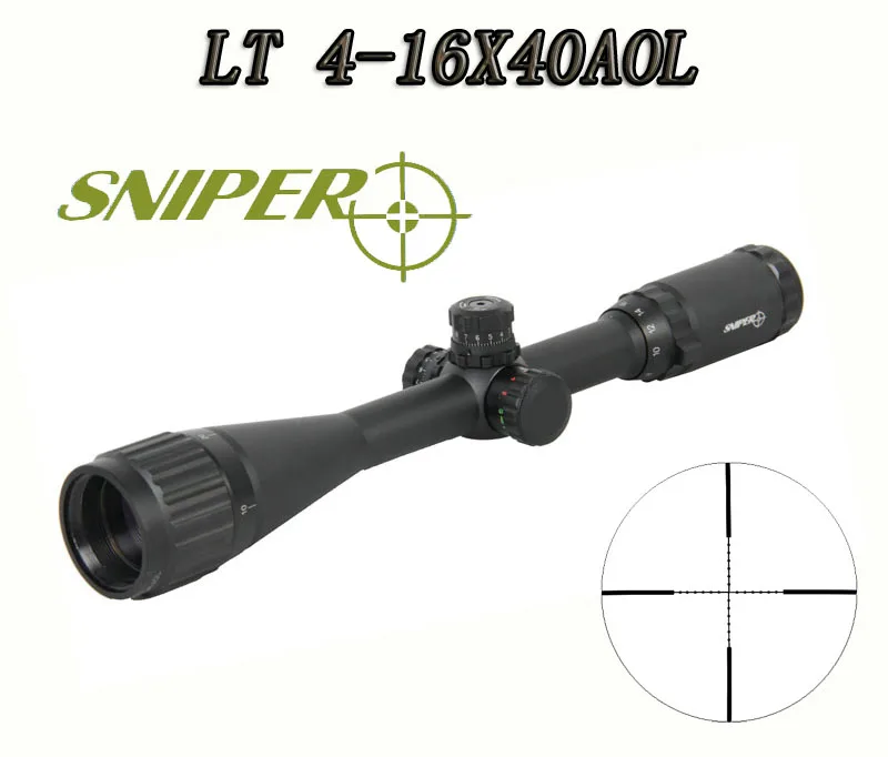 

Hot Sale Tactical 4-16x40AOL Rifle Scope Come With Black Flip-open Lens Caps For Hunting BWR-032