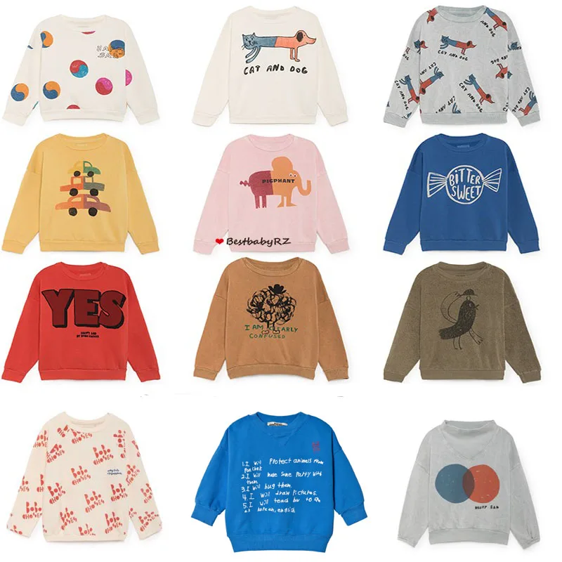 

Kids Sweatshirt 2019 Autumn Winter Boys Girls Sweatshirt Baby Animal Cartoon Long Sleeve Top Tee T Shirt Children Clothes