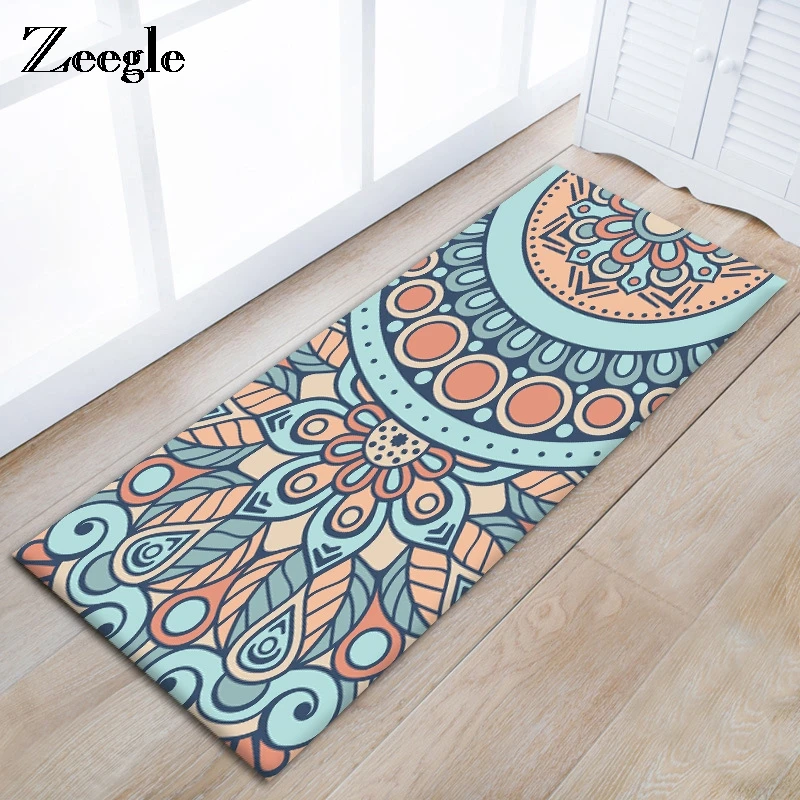 Zeegle Коврик для прихожей, домашний декор, ковер для кухни, Квадратный Ковер, нескользящий коврик для спальни, прикроватные коврики