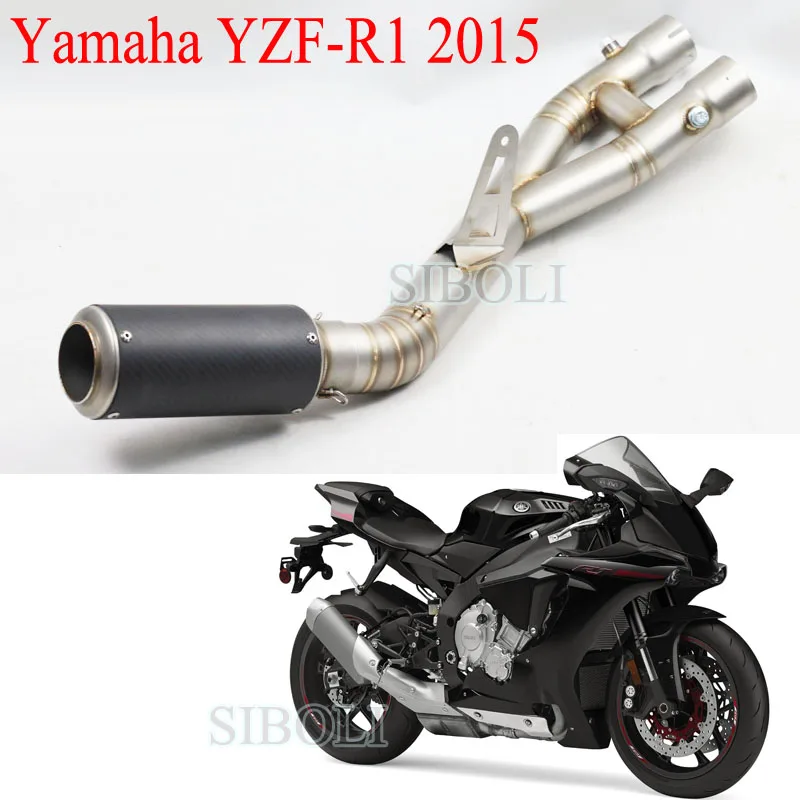 Yzf R1 Motorcycle Full System Slip On Exhaust Stainless Steel Carbon