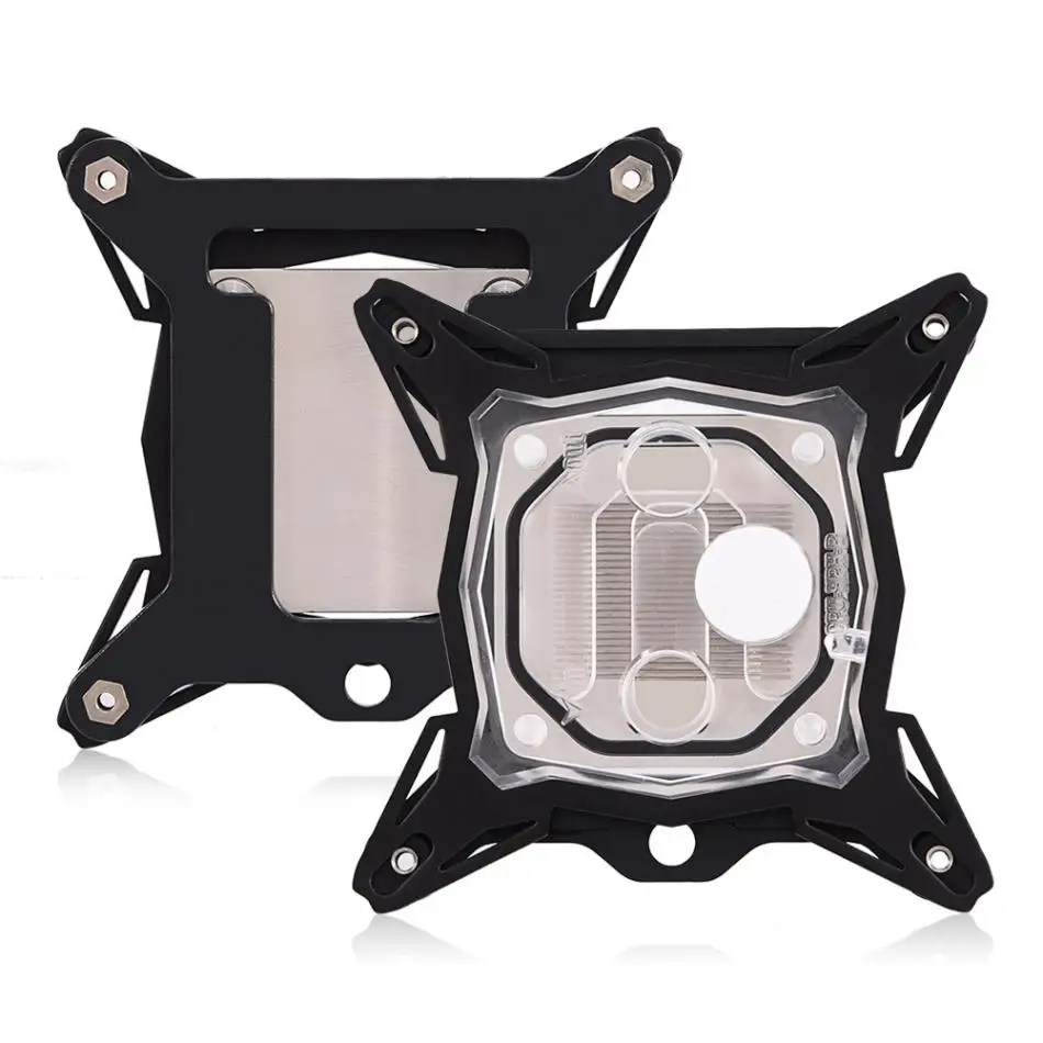 

Universal 0.3mm Mini Computer CPU Cooling Water Block Cooler Kit sliver Base for Intel without the quick twist joint 2018