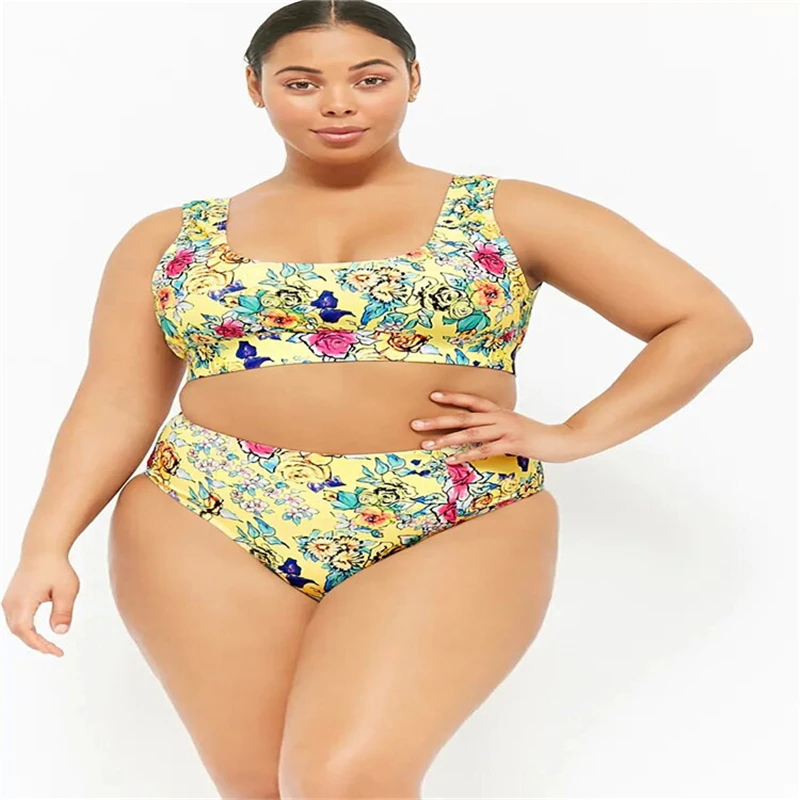 Floral Print Bikini Unpadded Strap Swimsuit Female Thong Set Bandage Biquini Feminino 2019 Summer Beach Suit |