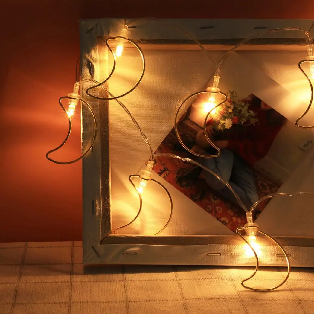 Лунная форма светодиодный сказочная ленточка свет DIY вечерние свадебные