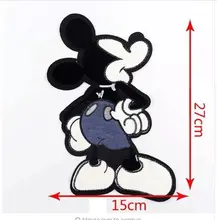 6,4 cm perchas imagen Patch aplicación Plutón perro Mouse Mickey mouse 11 cm