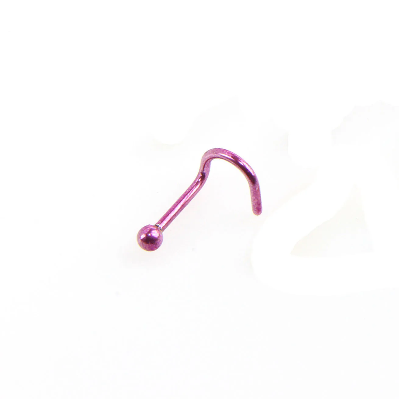 10 шт. пирсинг для тела ювелирные изделия из нержавеющей стали титановые стальные кольца для носа для ночного клуба панк тонкогубцы изогнутые мячик-кольцо ноготь для женщин - Окраска металла: Pink