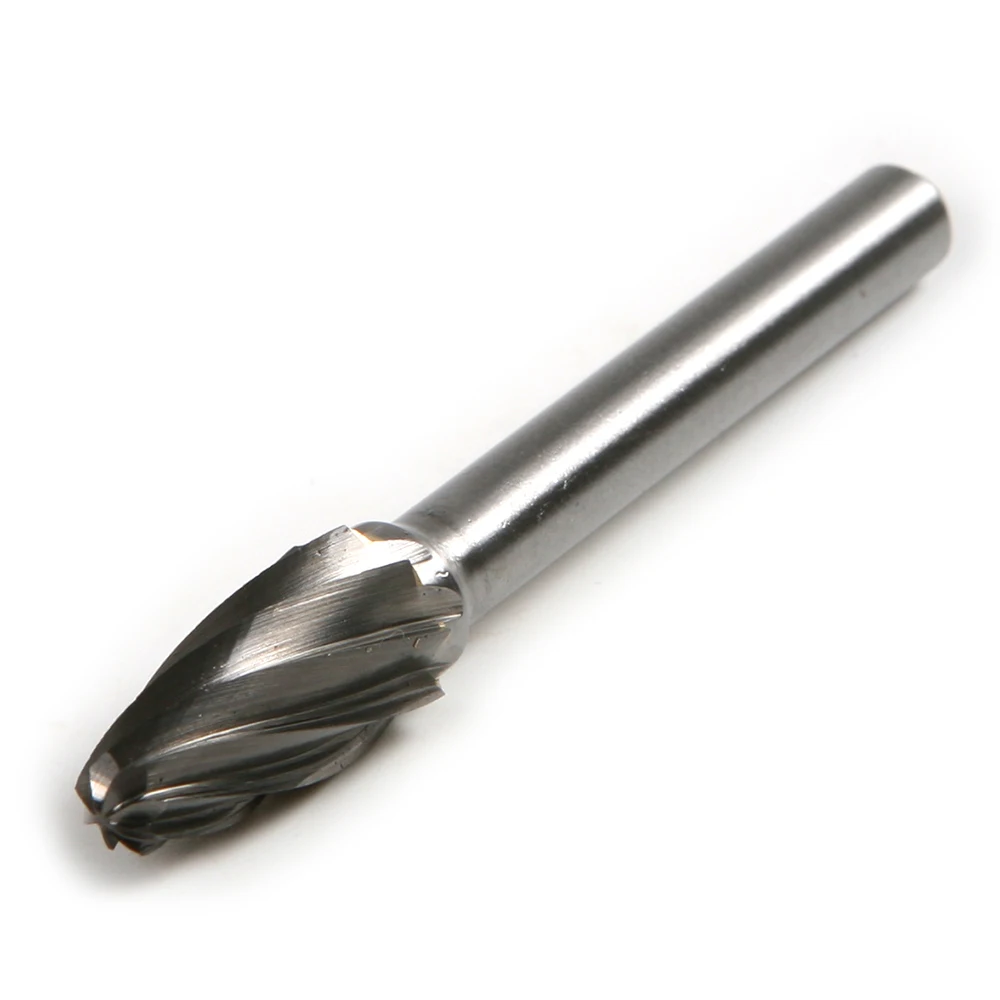 

6mm Shank Tungsten Carbide Rotary Burr Cutter File Single Cut CNC Engraving Bit