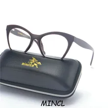 Черные очки с кошачьими очками, прозрачная оправа, роскошные брендовые солнцезащитные очки с бесцветными линзами, Ретро винтажные очки для близорукости, FML