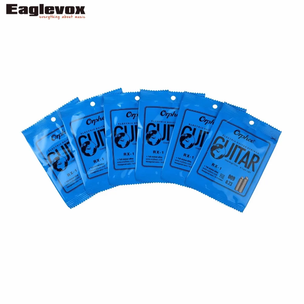 5 pcs Electric Guitar Single Strings 009 042 inch Hexagonal Core and 8