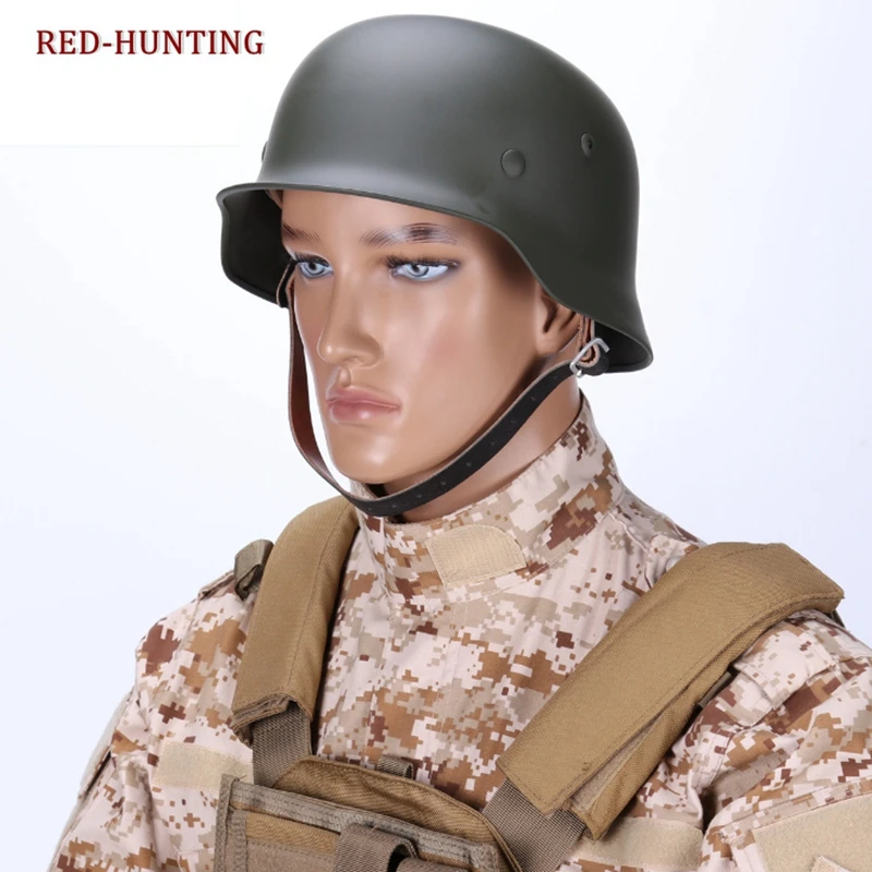 Billige Taktische Helm Langlebig 1PC WW2 Deutsch Elite WH Armee M35 M1935 Stahl Helm für Paintball Schutz Kopf Zubehör