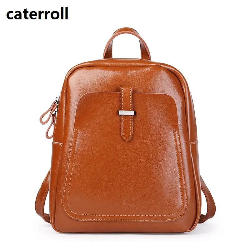 

luxury brand women leather backpack waterproof school bags for girls genuine leather bagpack fashion ladies travel bags
