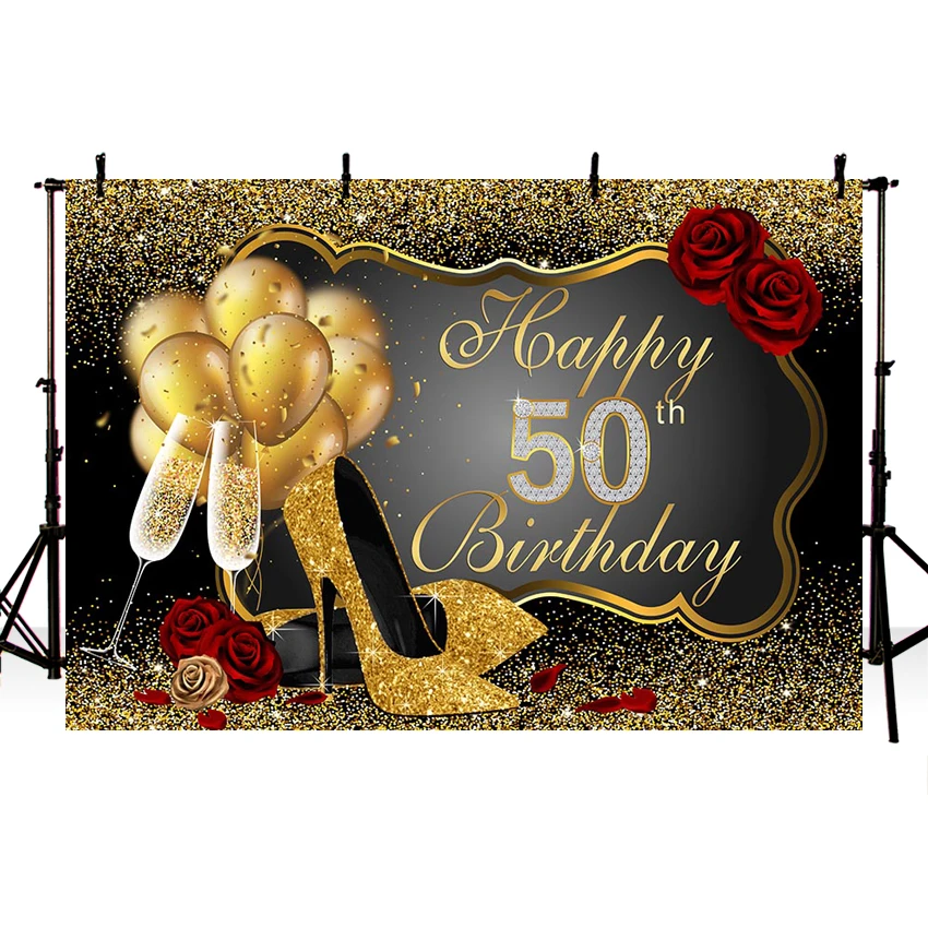 Background Luxury Photo Studio 50th Birthday High Heels Goblet Party Backdrop Photo Shoot Dessert Table Decoration Photoshoot-250x180CM Background Luxury Photo Studio 50th Birthday High Heels Goblet Party Backdrop Photo Shoot Dessert Table Decoration Photoshoot-250x180CM