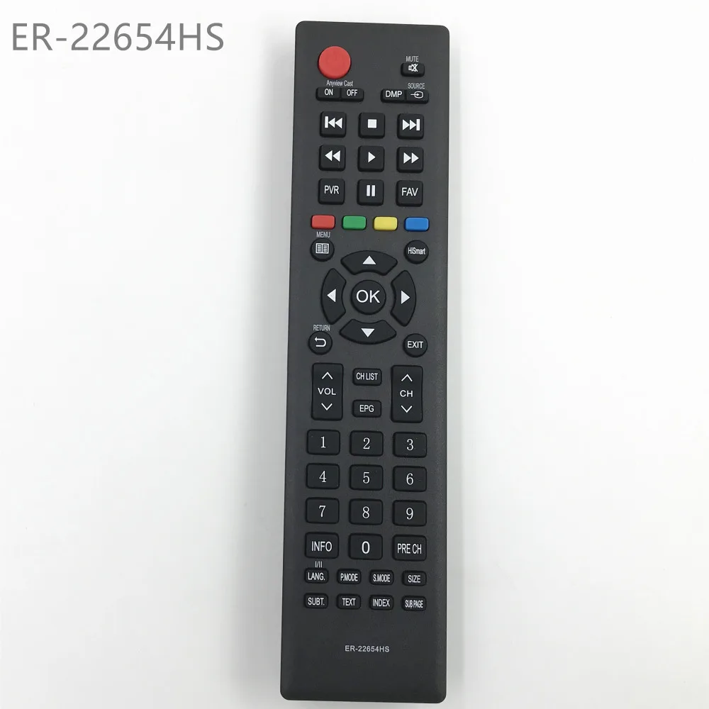 Пульт дистанционного управления ER-22654HS для Hisense tv LHD32K220WSEU, LTDN40K220WCEU, LTDN40K220WSEU, LTDN40K220WTEU, LTDN50K220WSEU