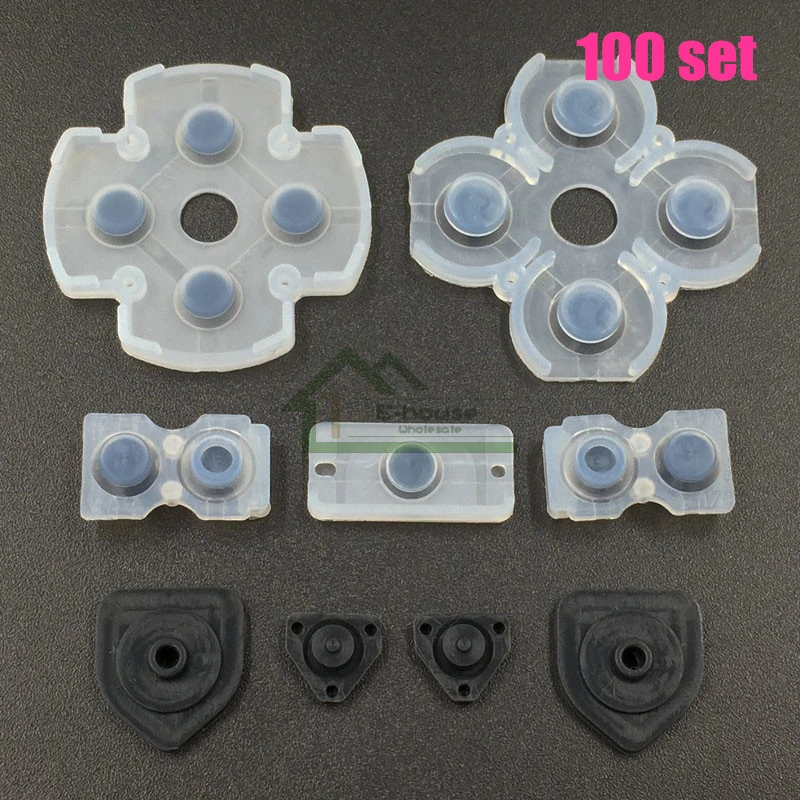 Beschikbaar Onderdompeling Microbe 100 Set voor Sony Playstation 4 PS4 Controller Geleidende Siliconen Rubber  Pads voor Dualshock 4 Knoppen Reparatie Vervanging Deel|set 4|set 10set  repair - AliExpress