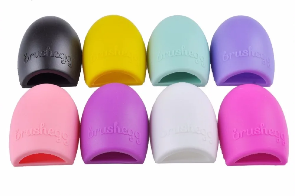 Colorful Egg Shape Clean Make Up Brushes Cosmetics Makeup Brushes