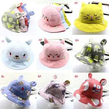 

2-7T Baby Girl Boy Hat Cap Infant Boys Girls Bucket Sun Hat Soft Cotton Summer Cotton Toddler Kids Tractor Cap