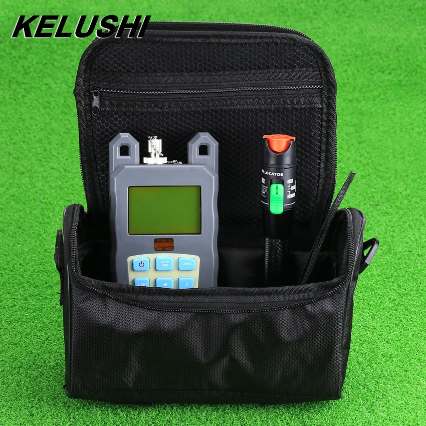

KELUSHI Optical Fiber Tools Kit Optic Power Meter 30mW Visual Fault Locator Red Light Source FTTH Fiber Optic Cable Tester