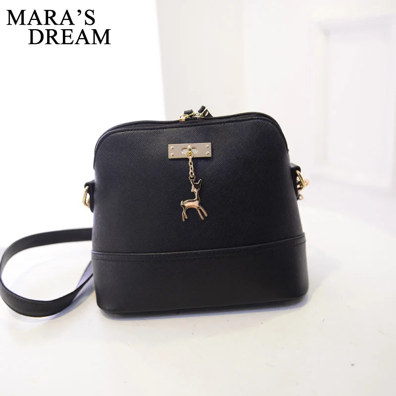 Mara's Dream women leather small shoulder bag women Deer Spliced Collision cross body bag Women shoulder bags girl messenger bag