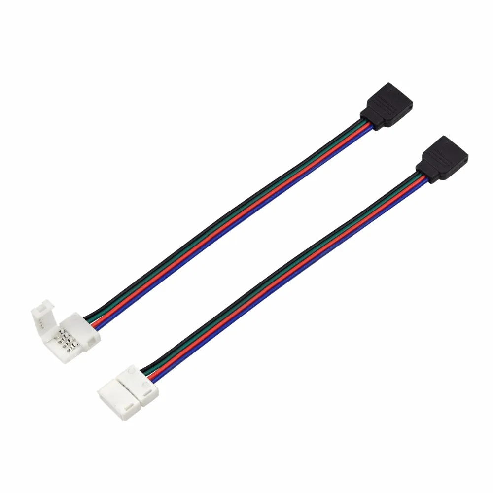 

5Pcs/lot Led RGB Strip Connector 4PIN 10mm PCB Board to 4 pin Female Adapter Connection Cable For 5050 RGB Led Strip Light Lamp