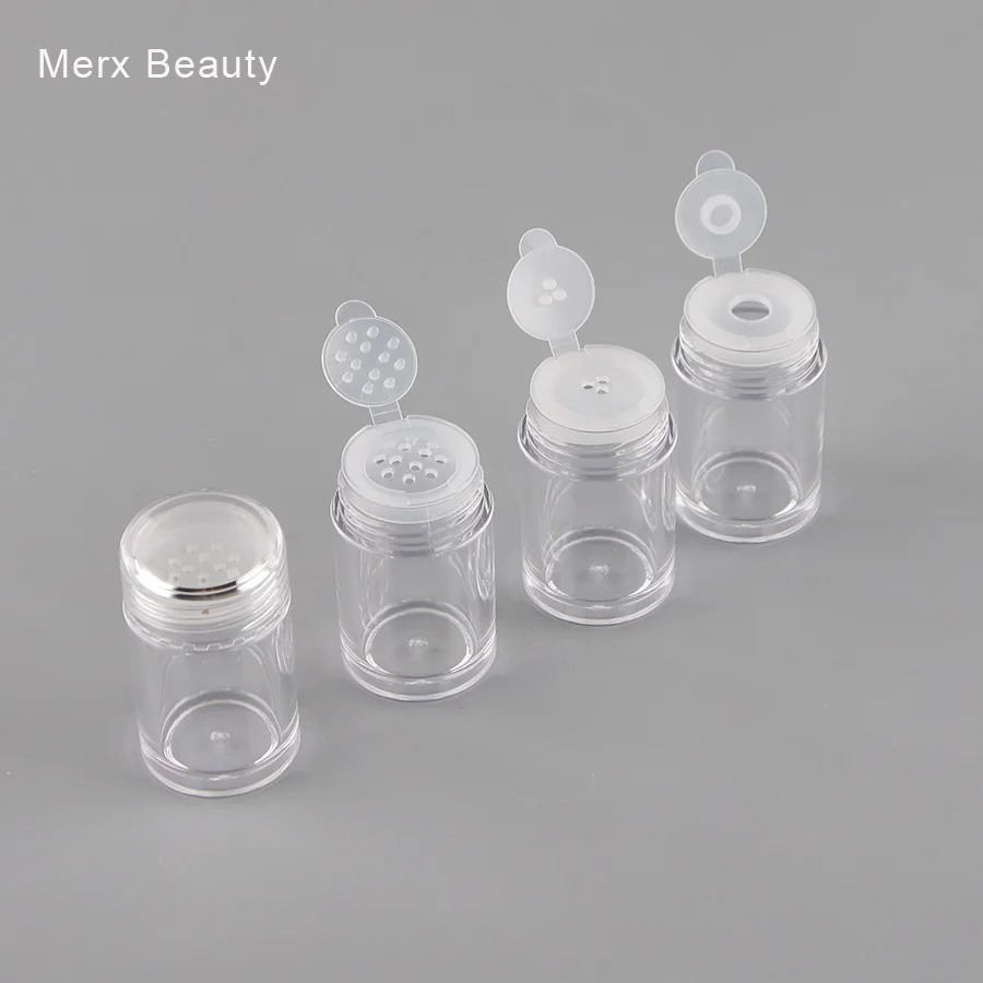 10/50PCS 10ML Clear AS Plastic Jar Container For Loose Power Glitter Eyeshadow Powder With Flip Sifter Refillable Packing Bottle 10/50PCS 10ML Clear AS Plastic Jar Container For Loose Power Glitter Eyeshadow Powder With Flip Sifter Refillable Packing Bottle