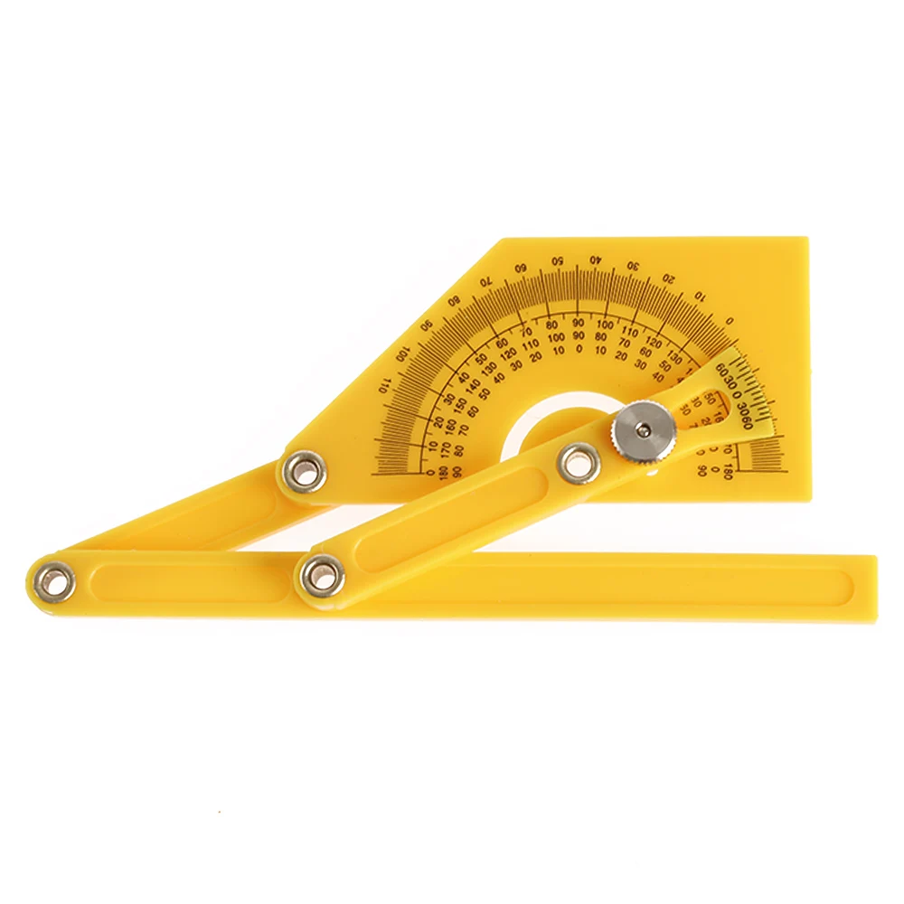 Angle Finder Protractor Goniometer Miter Gauge Arm Measuring Ruler Tool Plastic