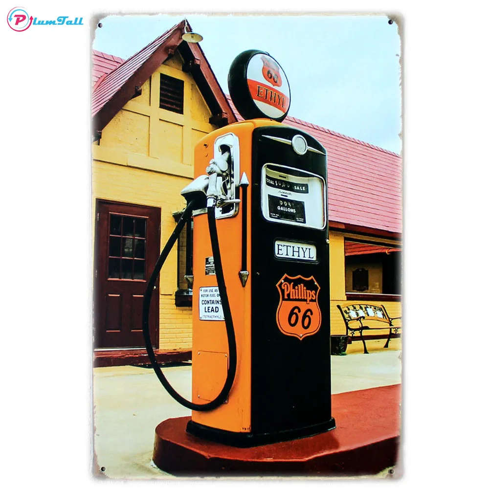 Gas Station Retro Tin Metal Signs Vintage Home Decoration Metal