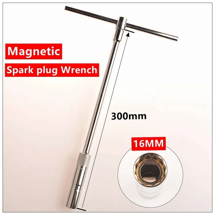 Высокопрочный Магнитный гнездо запальной свечи гаечный ключ 3/8 16 мм 14 мм гнездо запальной свечи магнитный инструмент для удаления