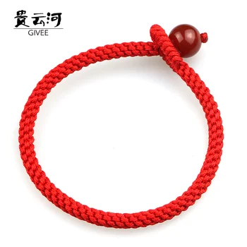 

Chicken Red String Bracelet female man couple year of fate of Taisui woven hand rope auspicious light Valentine