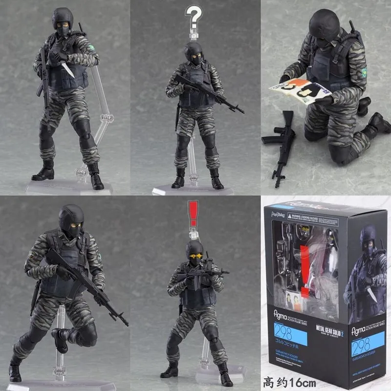 Figma 298 METAL GEAR SOLID 2 SONS OF LIBERTY Soldier экшн-фигурка гурлуковича Коллекционная модель игрушки в подарок