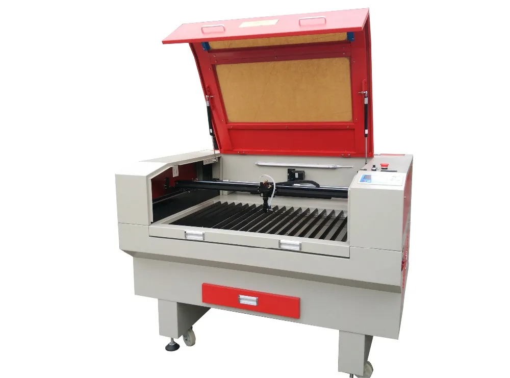 

9060 Co2 Laser Engrave And Cut Machine.Laser tube 80W 60W .AWC708C Controller .Blade Table For Cut ABS MDF Acrylic Material