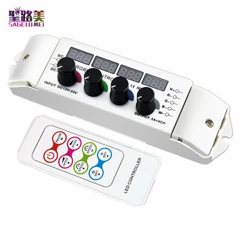 

LED RGB RGBW Strip Controller 5A*4CH Output multi function light display controller, 4 channel RGBW LED Controller For led tape