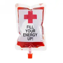 10 pcs 250ml Trasparente Materiale PVC Medico Riutilizzabile Sangue Energy Drink Sacchetto di Halloween Vampire Del Sacchetto Puntelli(China)