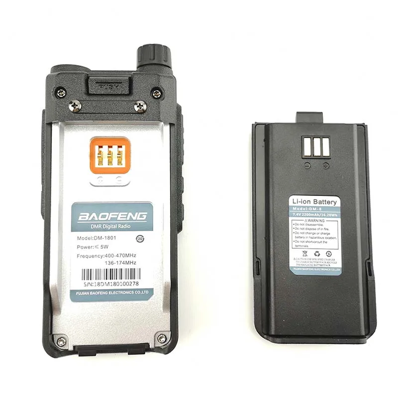 Портативная рация Baofeng DM 1801 DMR 2 шт. радиостанция 2019 Ham UHF VHF Walky профессиональная CB