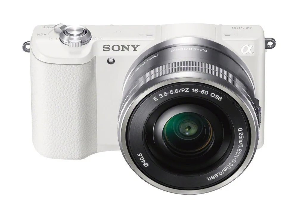 Sony A5100 24 МП беззеркальная цифровая камера с объективом OSS 16-50 мм/б/у - Цвет: Серебристый